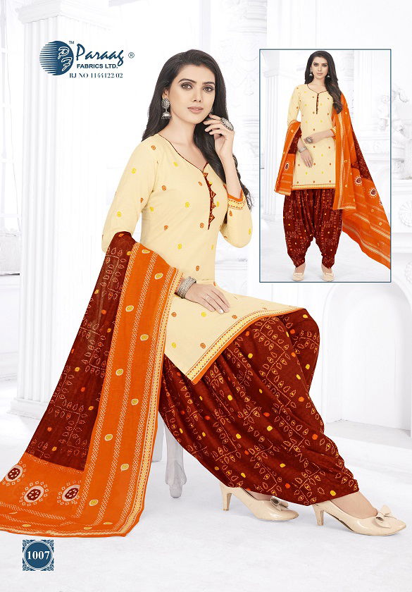 Paraag Mahi 3 Regular Wear Printed Designer Cotton Dress Material Collection 